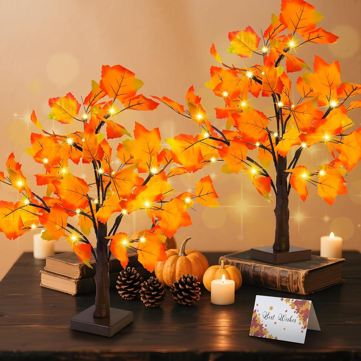 Artificial Fall Lighted Maple Tree